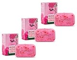 Biofresh Rose of Bulgaria Rose Soap with Natural Rose Water 100g (Pack of 3)