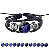 Gleym Bracelet,Gleym Manifestation Bracelet,Zodiac Signs Spirit Bracelet,True Soul Bracelet,Handmade Multilayer Adjustable 12 Constellation Bracelets,Birthday Jewelry Gifts for Women Men (Capricorn)