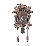 Acctim Hamburg Cuckoo Pendulum Wall Clock, Black Brown