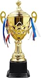 MSYU Gold Award Trophy Cup Large Trophy Props (38cm/ 15inch) First Place Winner Award Trophies Prize Cup Toy for Party Favors Sports Event Game Rewards