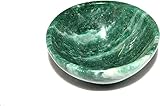 Jet International Natural Green Jade Bowl 2" Gemstone A+ Hand Carved Crystal Altar Healing Tray Dish Devotional Focus Spiritual Chakra Cleansing Metaphysical Psychic Reiki Balancing Divine Quality