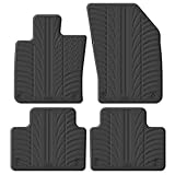 Gledring Set of rubber mats compatible with Volvo S60 & V60 II 2018 (T profile 4 pieces + mounting clips)