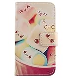 Lankashi Painted Flip Wallet-Design PU Leather Cover Skin Protection Case For STK Sync 5E / STK Monqi Kids 5" (Lovely Design)