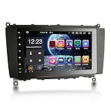 Erisin Android 14 8-Core 4GB+64GB Car Stereo GPS Sat Nav for Mercedes Benz Class CLK C209 A209 8 Inch IPS Screen Support Wireless CarPlay Android Auto DAB+ Bluetooth 5.0 WiFi 4G DSP OBD2 Canbus DSP
