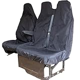 Driver & Double Passenger Seat Covers to fit Large Vans | Single Piece Seat Covers for Ford Transit, Mercedes Sprinter, Fiat Ducato, Iveco Daily, Renault Master