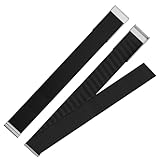 Fitcent Adjustable SuperKnit Bicep band Compatible with WHOOP 5.0 WHOOP One+Peak/MG LIFE, Soft Nylon Bicep Bands with Stainless Steel U Shape for WHOOP LIFE ECG Whoop 5.0 bands (Black, One+Peak)