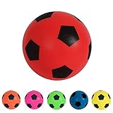 HTI Toys & Games Fun Sport Size 5 Red Football | Indoor/Outdoor Soft Sponge Foam Soccer Ball Great Fun For Adults And Kids Boys & Girls
