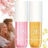2PCS Brazilian Parfums Crush Body Spray - Long Lasting Fragrance Mist for Hair and Body #28+#26
