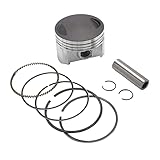 Piston Rings 67mm Piston 16mm Pin Piston Kits Ring Set for Chinese 250cc Zongshen,Longcin,Lifan CG250 Dirt Motor Bike Atv Engine Parts Flat Top Piston