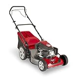 Mountfield SP53 Petrol Lawnmower, Self-Propelled, 51 cm Cutting Width, Easy-to-use, Up to 650m², Includes 60 Litre Grass Collector, Ergonomic soft-grip handlebar