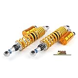 Artudatech Rear Shock Absorber, Pair 360MM Adjustable Rear Shock Absorber for Yamaha XJR 1300, H-O-N-D-A CB750 CB1000 CB1100 CB1300, SU-ZU-KI GSX 1400