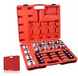 GEARCELL 28 Piece Pull Press Sleeve Kit for Bush Bushing Bearing and Seal Removal Insertion Car Repair Tool for Precision Installation and Vehicle Maintenance