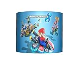 Super Mario Mariokart - Ceiling LAMPSHADE - 10" Drum - Boys Bedroom LAMP Shade