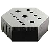 Jewellers Tools Hexagonal Staking anvil 15 holes & 5 serrations watch tool riveting