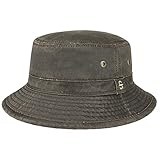 Stetson Drasco Cotton Hat - Bucket Shape - UV Protection - Men Brown M (56-57 cm)