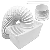Spares2go Condenser Vent Box & Hose Kit compatible with Crusader Tumble Dryers (1.25m)