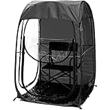Portable Pop Up Sports Tent - Lightweight Fishing Canopy, Sport Pod Shelter for Outdoor Activities - Weatherproof Shade for Single Person Fishing Excursions.