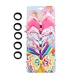 7pc 5" Large Hair Bows for Girls. JOJO Siwa Grosgrain Ribbon Hair Clips with Heart Emblem Accessories for Toddler
