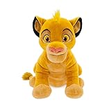 Disney Store Official Simba Medium Soft Toy, The Lion King, 33cm/13”, Plush Cuddly Classic Character, Little Lion with Embroidered Details and Soft Feel Finish