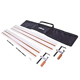 Evolution Power Tools ST2800 Circular Saw Guide Rail/Track Fits Makita, Bosch, Festool, (Clamps and Carry Bag Included), 2-Piece Track (1400mm x 2) 2800 mm