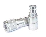 Hydraulic Flat Face Coupling Set 1/2" BSP fits JCB Beaverpack - JCB Power Pack