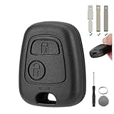 2 buttons For Toyota Aygo Key Cover Replacement Citroen C1 Key Fob Case Cover Shell Citroen C2 C3 C5 Peugeot 107 207 307 Key Case (NO Blade) with Battery