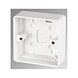 MK 1-Gang Surface Pattress Box White 30mm