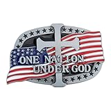 SUPERFINDINGS American Flag Belt Buckles Western Cowboy Belt Buckle Vintage Alloy Belt Buckle Cross Belt Buckle Cowgirl Belt Accessory Antique Silver Belt Buckle for Women Men