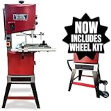 LUMBER JACK 12" Bandsaw Professional 305mm with Floor Stand 750W Induction Motor Large Rip Fence, LED Light, Cast Iron Table, Includes 13mm Blade & Circular Cutting Attachment