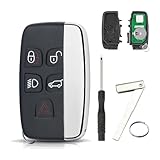 5 Buttons For Range Rover Key Landrover Remote Range Rover Evoque Key Range Rover Sport Key Jaguar F Pace fob F Type Key Fob Evoque Key 2011 433Mhz with Blade