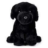 Zappi Co Buddy the Black Labrador Plush Toy (20cm) Black Lab Dog Loyal Companion - Soft, Cuddly, Recycled - Perfect Canine Friend