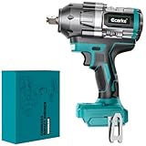 Ecarke Cordless Impact Wrench 1300 Nm for Ma Kita 18V Battery, 1/2" Brushless Electric Impact Gun with LED Light, 950Ft-lbs High Torque Impact for Scaffolding, Car Assembly and Tyres (NO Battery)