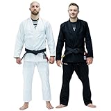 SCRAMBLE Standard Issue V3 BJJ Gi. Brazilian Jiu Jitsu Gi Kimono For Men, Includes Preshrunk Pants & Top. 100% Cotton Kimono, Training Uniform For BJJ, Karate, Judo & Martial Arts Sport - White, A1
