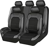 DcoAzoz Car Seat Covers Universal Fit for Daihatsu Move/Rochy/Sirion/Terios/Yrv/Materia Pelle Seat Protection Set Leather Cushion Covers