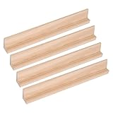 Trimming Shop Replacement Letter Tiles Holder Square Rack Wooden Tray Tile Holder Stand for Board Games, Spelling Learning Activities, Arts & Craft, DIY, 36cm Length, 4pcs