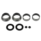 Bohaner 2 X 47mm Rear Axle Trailing Arm Bush Bearing Repair Kit Rear Axle Beam Repair Kit Steel Alloy Needle Bearing Rear Axle Bearing and Seal Kit 5131A6 for Peugeot 206 CC 206