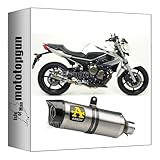arrow 71761AK exhaust homologated thunder aluminium aluminium carby end cap compatible with yamaha xj6 2009 2010 2011 2012 2013 2014 2015 mototopgun