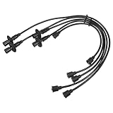X AUTOHAUX Car Spark Plug Coil Wires Ignition Coil Harness Cable 7mm Fit for VW Beetle Karmann Ghia No.111998031A - Pack of 5