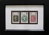 Penny Black pre decimal mint framed stamps 1970