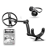 XP Metal Detectors Deus - Weatherproof and Fully Wireless, Ideal for Treasure and relic Hunting - 11” X35 Coil (35 Frequencies), Remote Control, WS4 Headphones, S-Telescopic Stem (DEUS-28X35WS4E)
