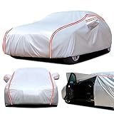 LSDCSH Waterproof Car Cover for F??? Punto 2gen Sporting 1999-2006 (Hatchback) UV Resistant Dustproof Scratch Proof Custom Fit All Weather Protection for Indoor and Outdoor Use