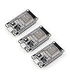 ELEGOO ESP-32 Development Board 3PCS USB C, 2.4GHz Dual Mode WiFi+Bluetooth Dual Core Microcontroller for Arduino IDE, Support MicroPython, NodeMCU, AP/STA/AP+STA, CP2102 Chip