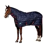 WeatherBeeta ComFiTec 210D Channel Quilt Stable Combo Neck 100G, Navy/Burgundy, 6'9