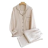 LuoAXINN Women Pajamas Set Cotton Cute Pajamas Homewear for women(9,L)