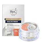 RoC Derm Correxion Dual Eye Cream | with Retinol & Peptides, Targets Dark Circles | 20 ml