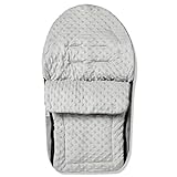 For Your Little One Dimple Car Seat Footmuff/Cosy Toes Compatible with Babystyle Prestige - Grey