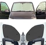 Window Blind Kit Compatible With Honda Stepwagon (RF3-4 Pre-facelift) (Years 2001-2003) (Full Set With Tailgate) With Backing Colour in Charcoal, Reversible