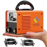 HITBOX 240V 2 in 1 Stick Welder, Lift TIG/MMA ARC Welding Machine with IGBT Inverter, Digital LED Display, Hot Start, Arc Force & Anti-Stick, Portable Welder for Home and Professional Use(ARC200mini3)