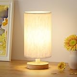Aooshine Bedside Lamps, Table Lamp for Bedroom, Small Lamps for Living Room - Simple Bed Side Lamp with Button Switch for Kids Room, Study, Dorm, Office, Shelves(Bulb Included)
