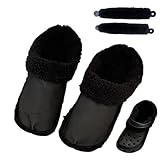 Crocs Replacement Insoles With Fluffy Fur Lining, Winter Clogs Short Plush Removable Liners With Lace Covers